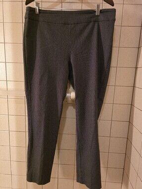 Womans Tribal  Dark Gray Stretch Dress Pull On Pants
